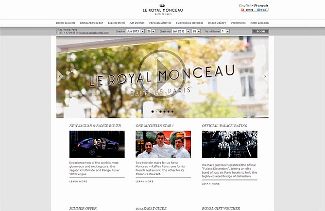 Hotel Palace Royal Monceau Paris - Ile de France - 75008 - France